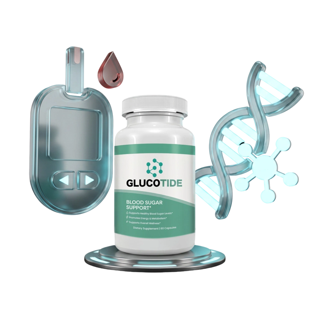Glucotide 1 Bottle — Natural Blood Sugar Support Supplement with Magnesium, Chromium, Zinc and Biotin